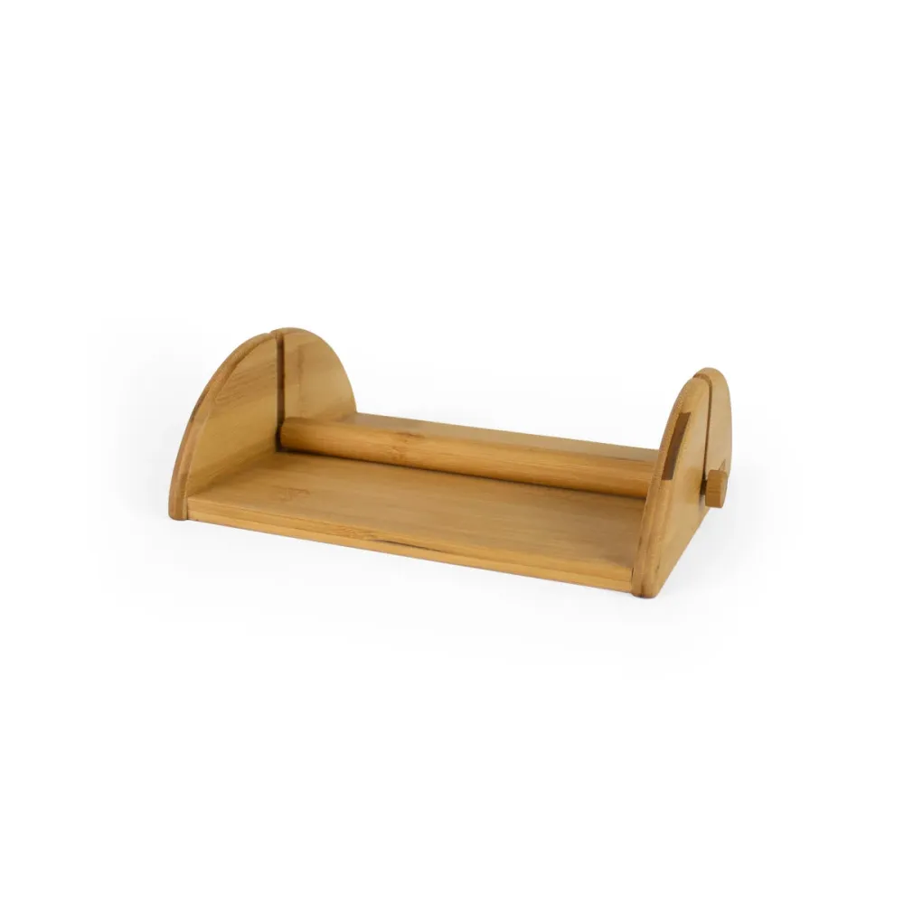 Porte-serviettes Quttin Marron Bambou 22,5 x 17,5 x 7 cm (12 Unités)