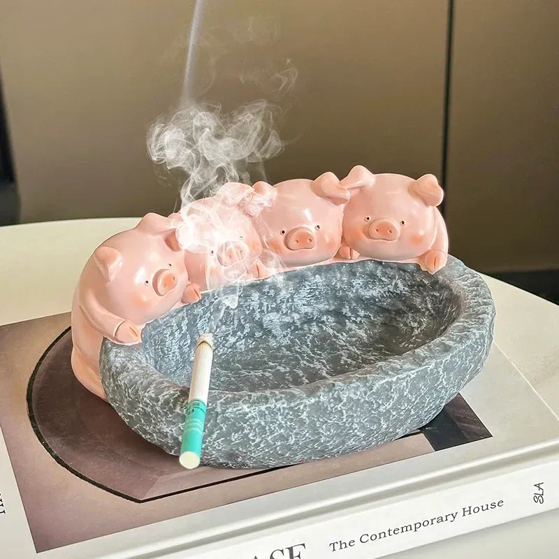 Cendrier cochon Kawaii créatif personnalisé mode maison salon bureau mignon anniversaire petit ami cadeau