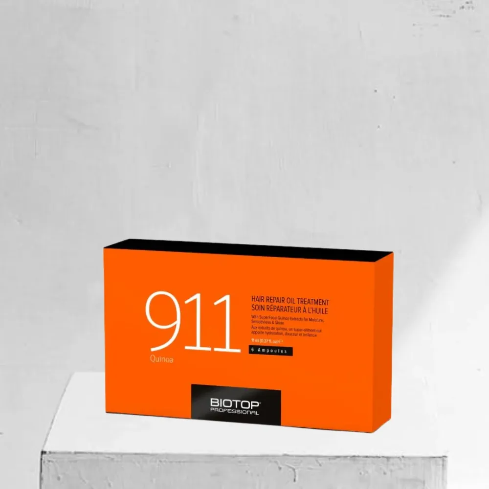 Biotop 911 Quinoa Réparateur pour cheveux en ampoules - 6 x 11ml