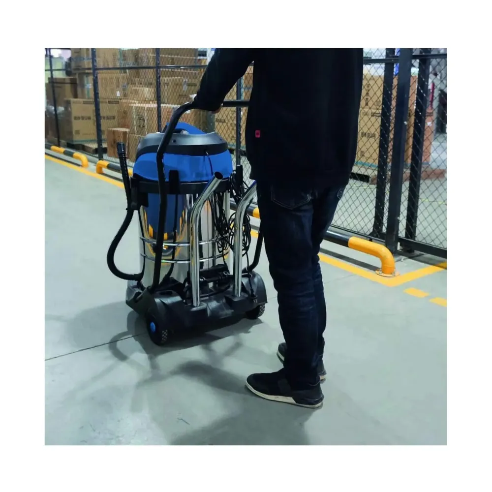Aspirateur eau et poussière 60L 230V 2400W cuve basculante/2 moteurs