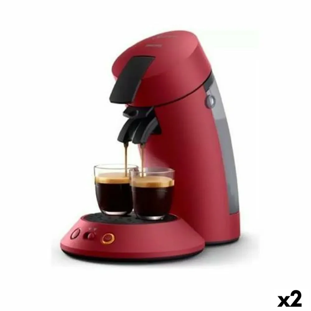 Cafetière à capsules Philips SENSEO ORIGINAL PLUS Rouge 1 bar 0,7 L (2 Unités)