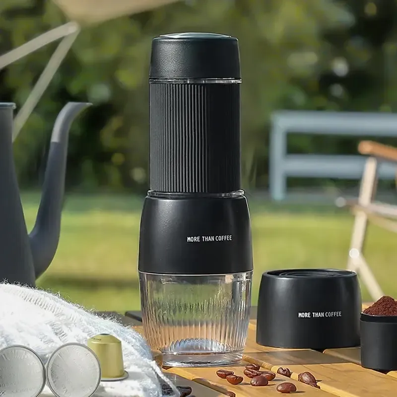 Cafetière portative 18 bars, à pression manuelle, ZZUOM CM101, utilitaire de voyage de Camping en plein air à Extraction c...
