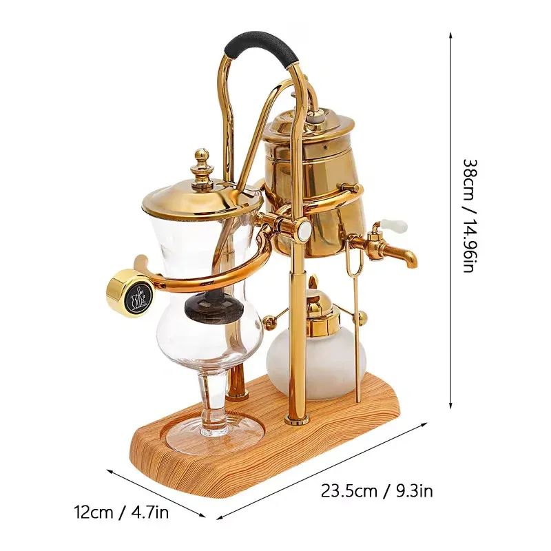 Cafetière vintage décor de bar à café Royal Belgique Machine à café Distillation siphonique cafetière faire du café costum...