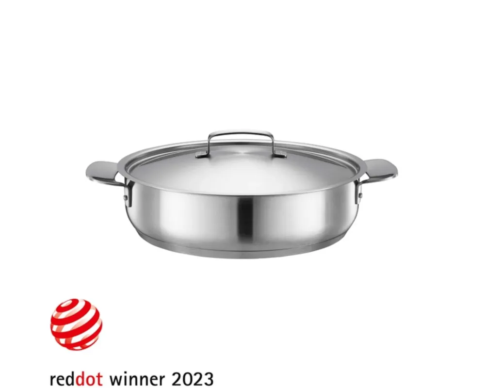 Cocotte tout acier avec couvercle 28 cm de Fiskars