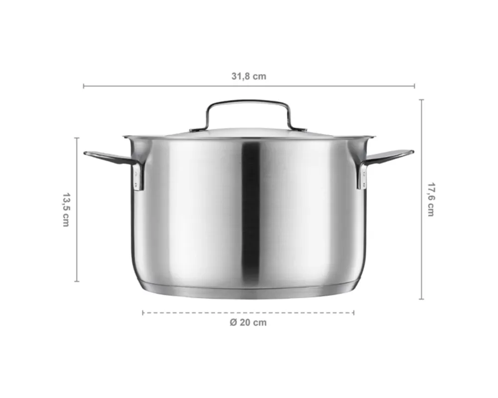 Cocotte tout acier avec couvercle, 5 l par Fiskars