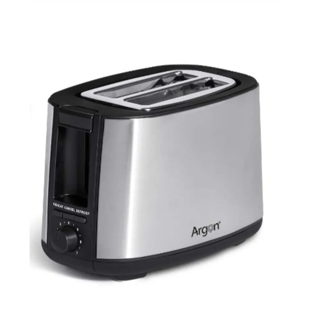 Grille-pain Argon Noir Gris 750 W
