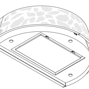 Hotte aspirante murale Wave 1687.302 CLOUD 90 cm - RAL 9017 mat (noir) - recirculation moteur interne - LED