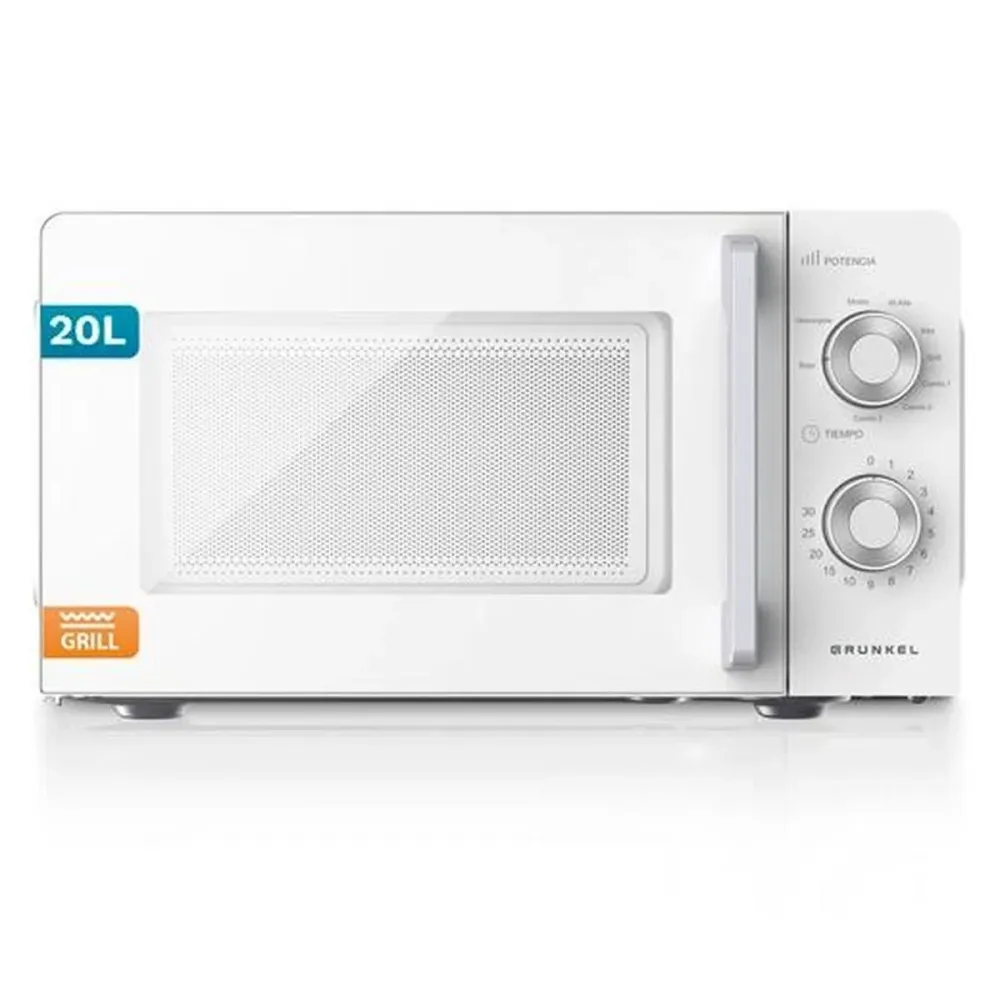 Micro-ondes avec Gril Grunkel Blanc 700 W 20 L