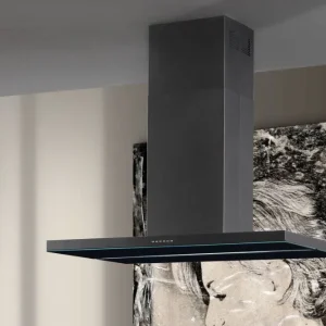 Modèle îlot Airone E-001-VERDI - 90 cm - anthracite - moteur interne
