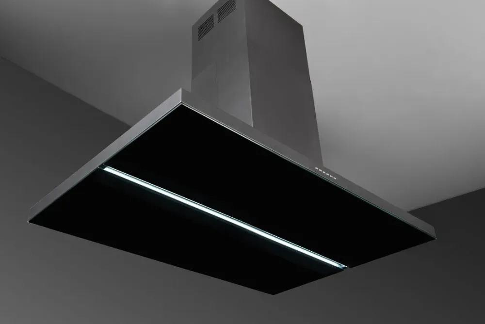 Modèle îlot Airone E-001-VERDI - 90 cm - anthracite - moteur interne