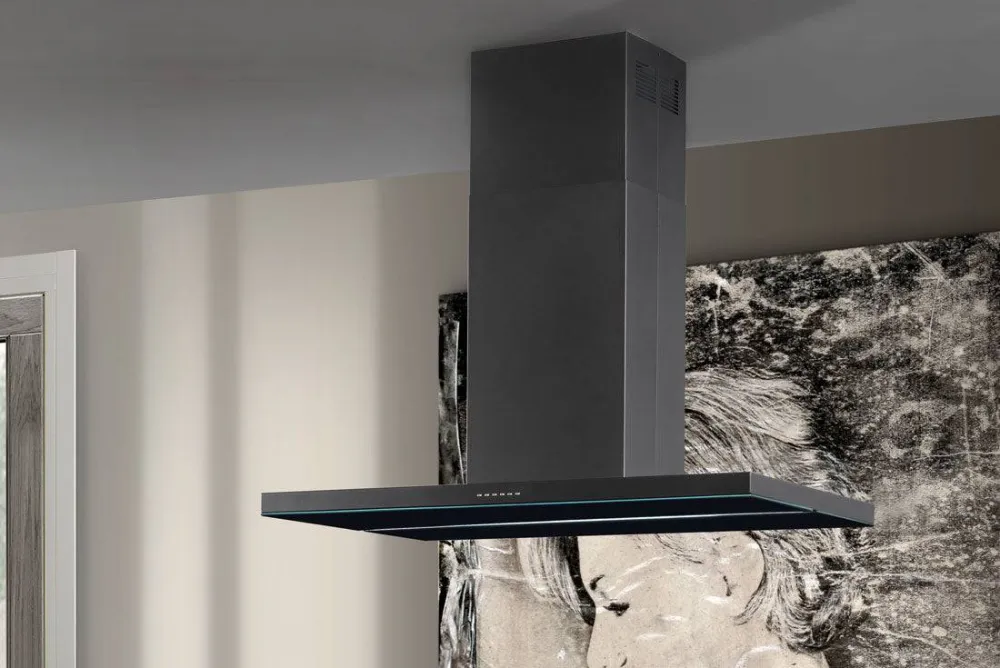 Modèle îlot Airone E-003-VERDI - 120 cm - anthracite - moteur interne