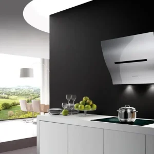 Modèle mural Airone W-001-BOHEME - 80 cm - Acier inoxydable - moteur interne