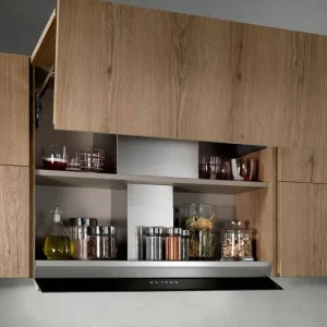 Unité encastrable Airone I-006-DONIZETTI-SP - 116 cm - Verre en acier inoxydable - moteur interne placé en hauteur