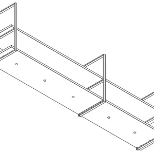 Wave 1056.85 FRAME sans moteur - 270 cm couleur au choix - mat/brillant - 5 x 4,2 W dimmable LED 2700 Kelvin