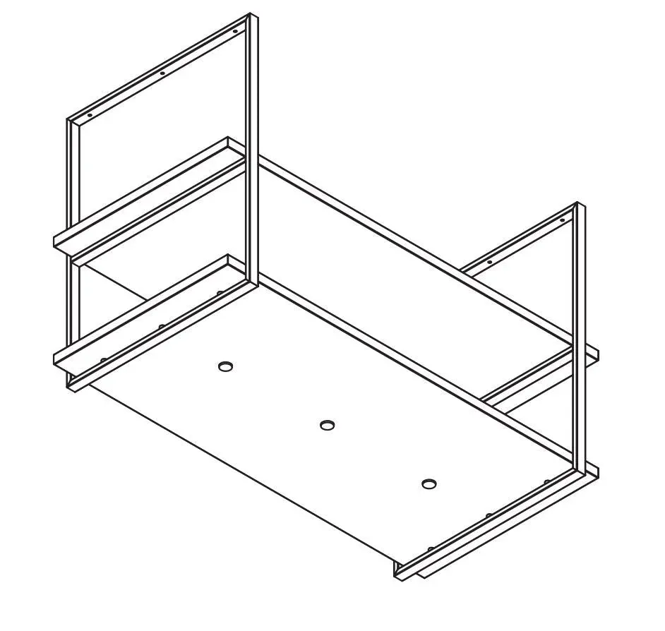 Wave 2052.85 FRAME sans moteur - modèle îlot 180 cm couleur au choix - mat/brillant - 4 x 4,2 W dimmable LED 2700 Kelvin