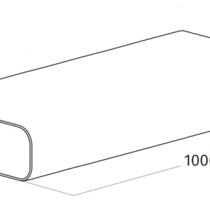 Wave 6000316 conduit plat 230 x 80 mm extérieur