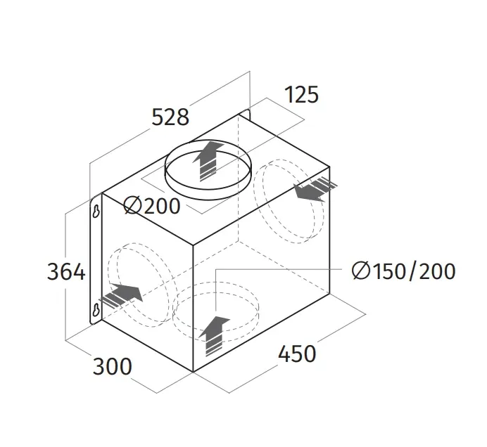 Wave 6639.03 Moteur de gaine -LINE 1290 m3/h