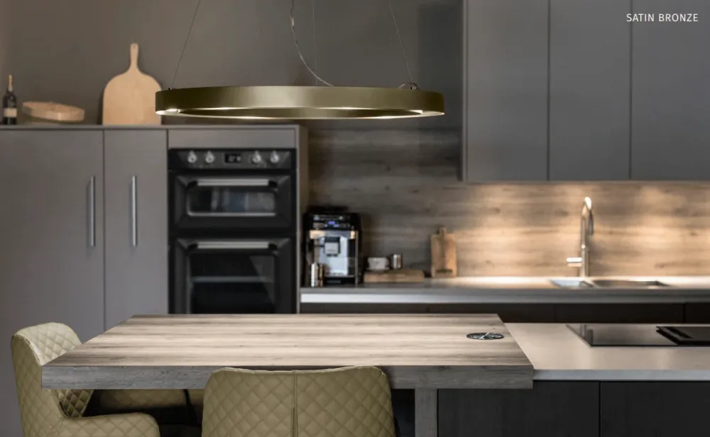 Wave 7310.200 CLASS - suspension - ∅ 75 cm - acier inoxydable - intensité variable - LED