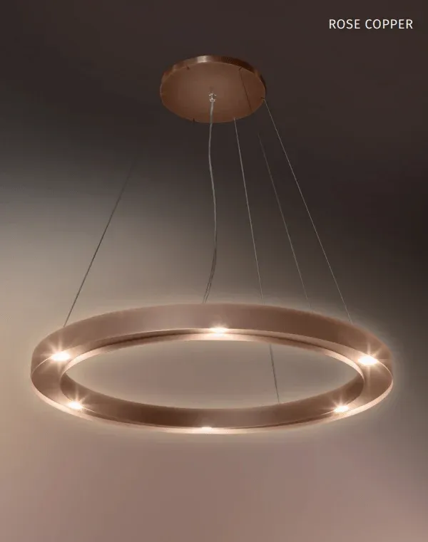 Wave 7310.200 CLASS - suspension - ∅ 75 cm - acier inoxydable - intensité variable - LED