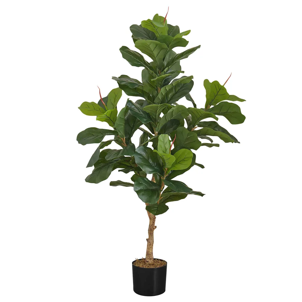 Plante en Pot Design Arbre à feuilles de violon artificiel d’intérieur en pot, 47"