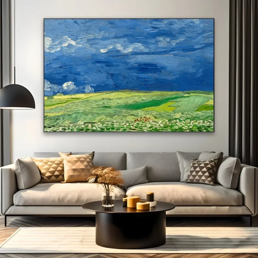 Champs de blé sous les nuages d'orage, Vincent Van Gogh OGC