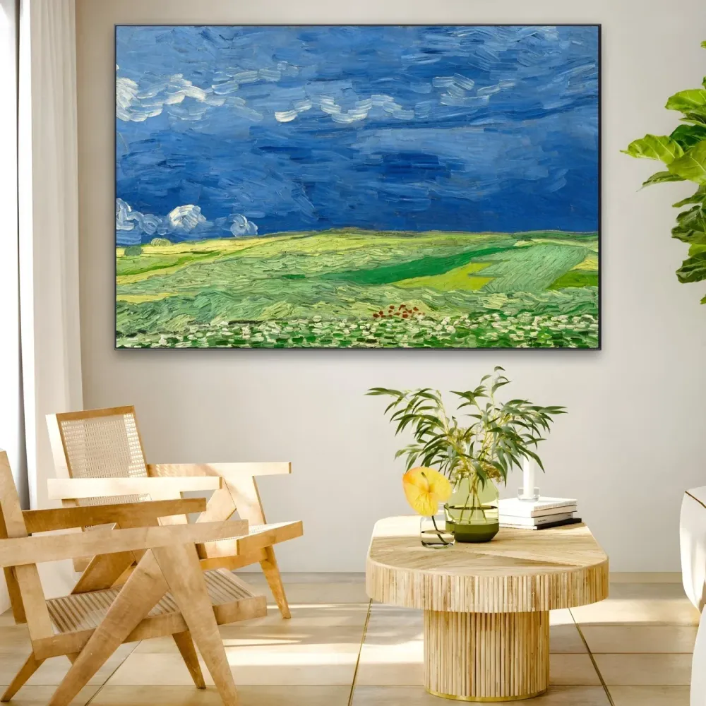 Champs de blé sous les nuages d'orage, Vincent Van Gogh OGC