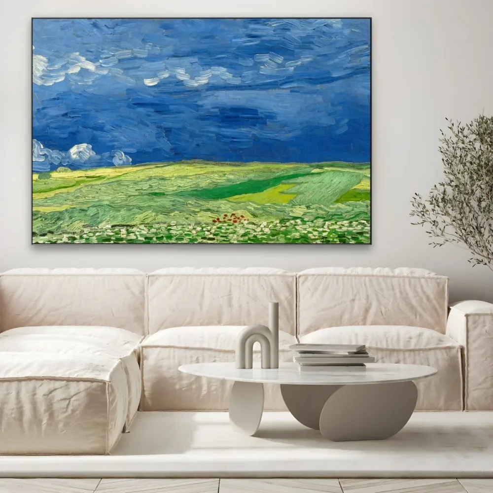 Champs de blé sous les nuages d'orage, Vincent Van Gogh OGC