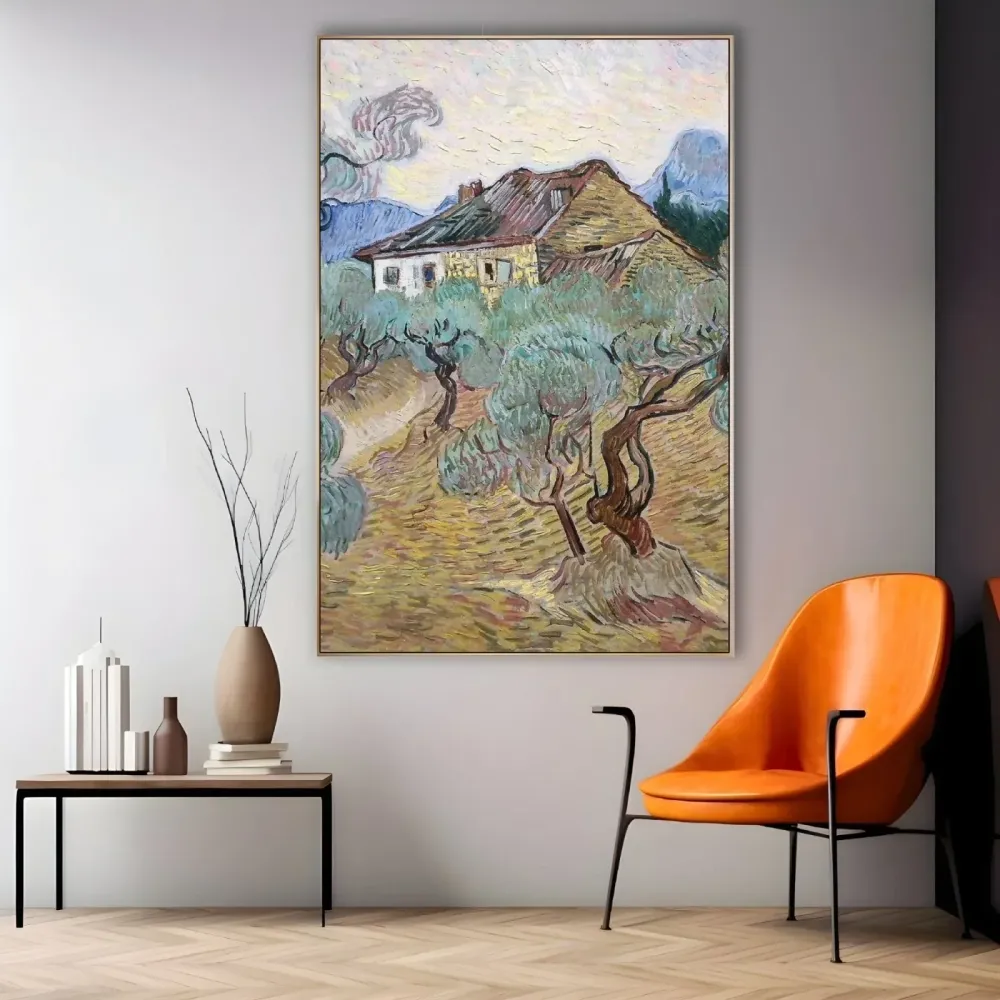 Maison blanche parmi les oliviers, Vincent Van Gogh OGC