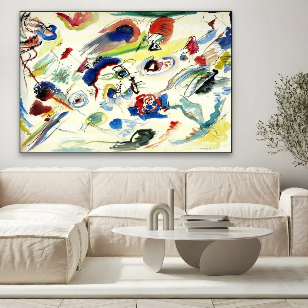 Premier aquarelle abstrait, Wassily Kandinsky OGC