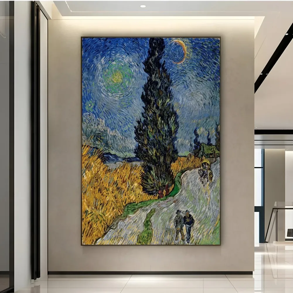 Route avec Cyprès et Étoile, Vincent Van Gogh OGC
