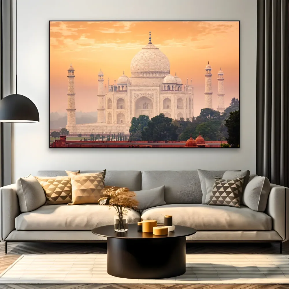 Taj Mahal au coucher du soleil, Inde OGC