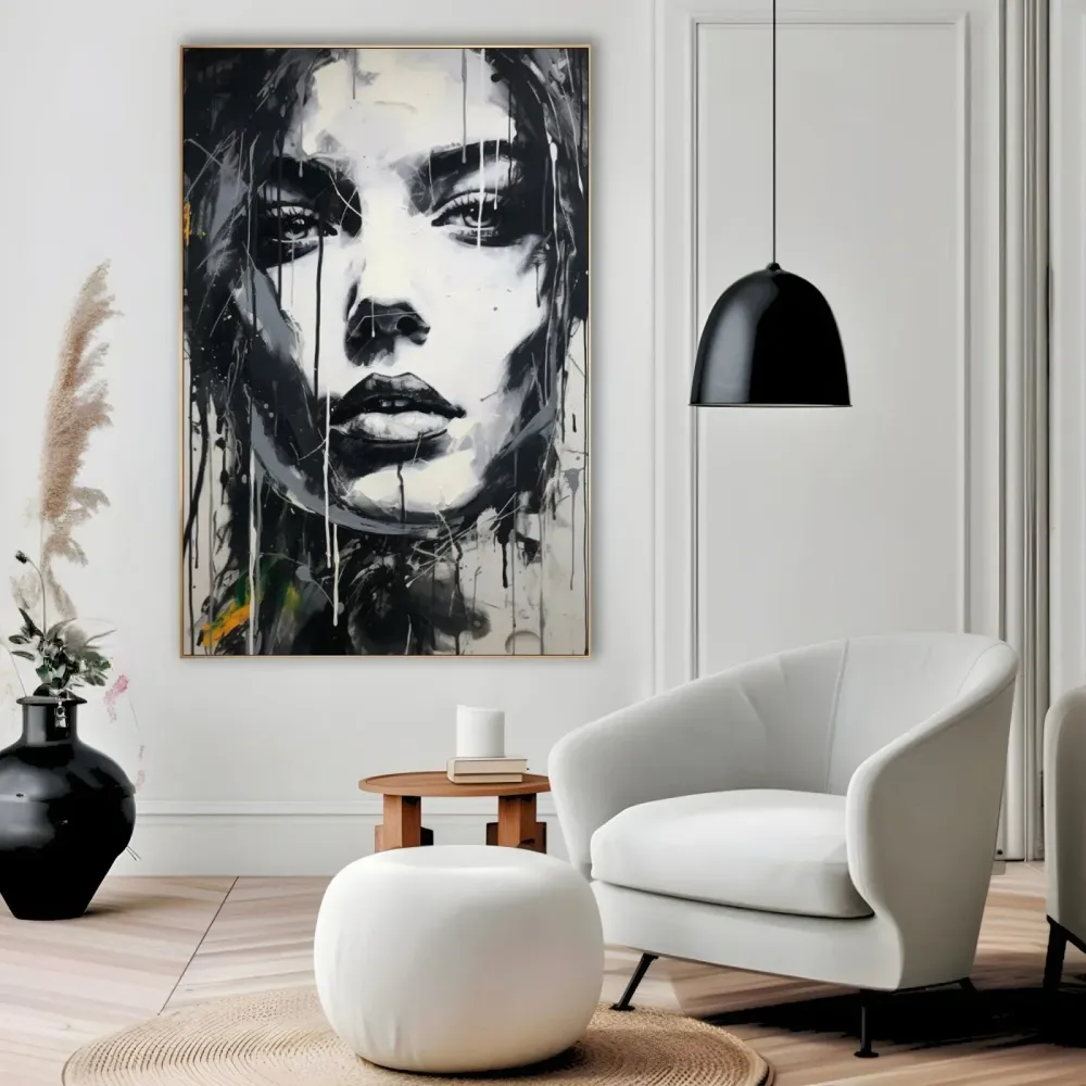 Visage en noir et blanc OGC