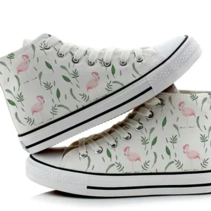 Baskets Flamant Rose Tropical Royaume flamant rose