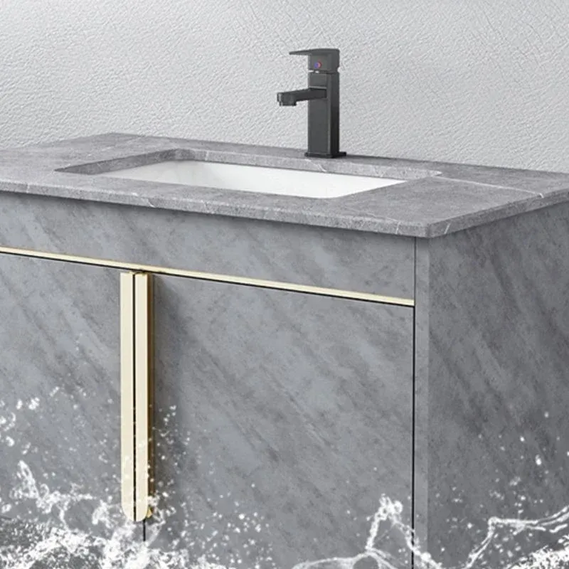 Armoire d'évier contemporaine, armoire de miroir, meuble de vanité pour salle de bains Clearhalo