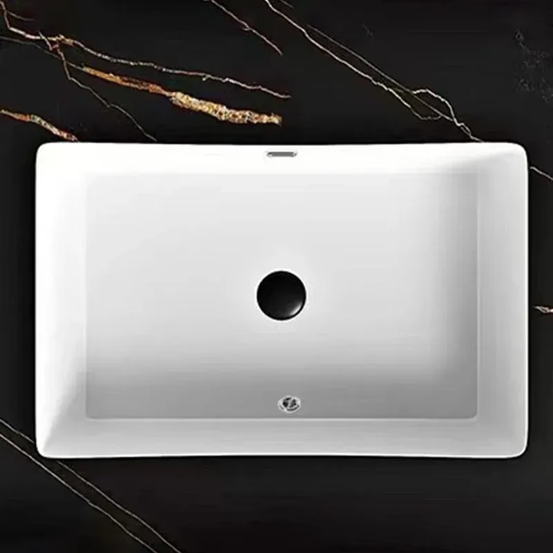 Ensemble de meuble-lavabo mural avec miroir de lavabo créatif, blanc Clearhalo
