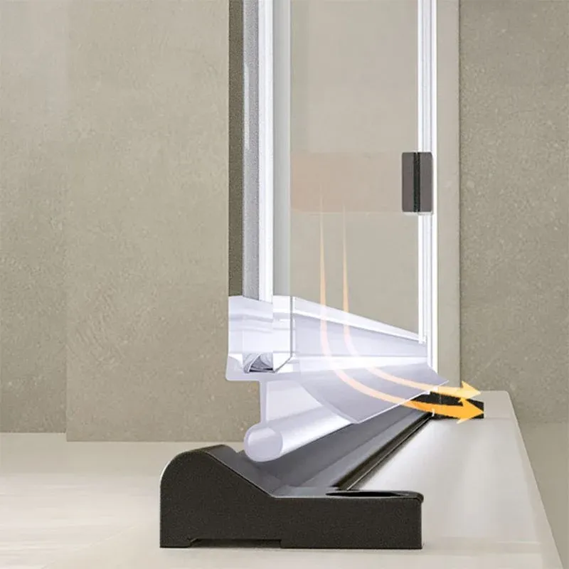 Porte de douche en verre transparent, porte de bain-douche à charnière simple sur une ligne Clearhalo
