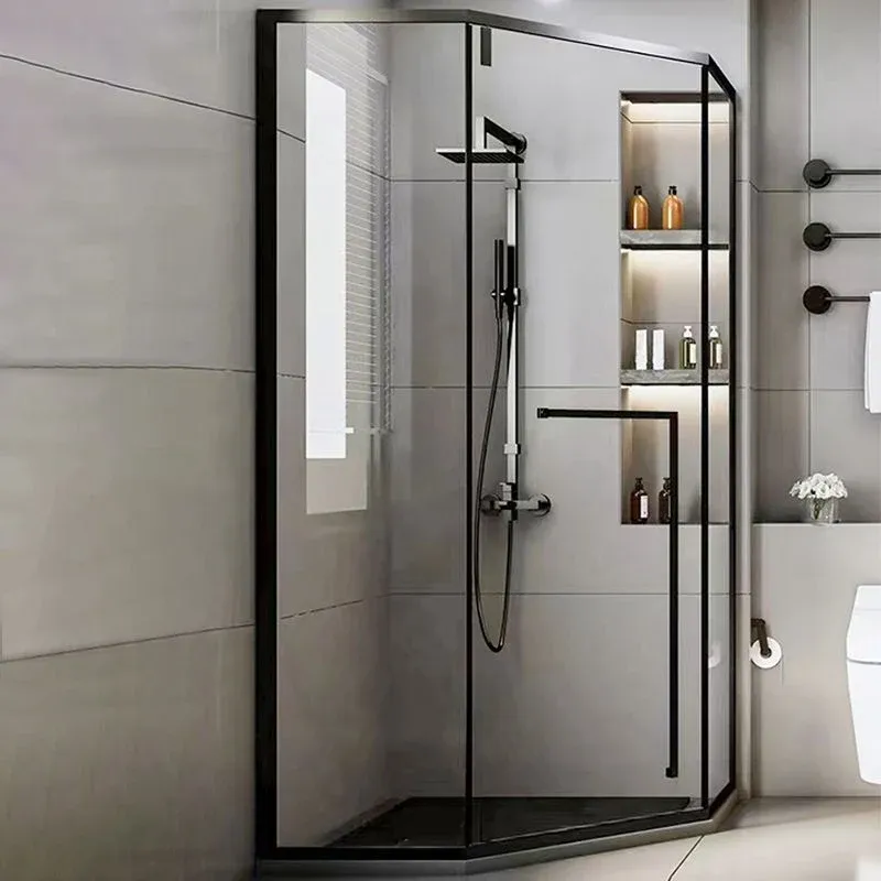 Portes de douche résistantes d'éraflure d'espace libre de porte encadrée gâchée de bain de douche Clearhalo