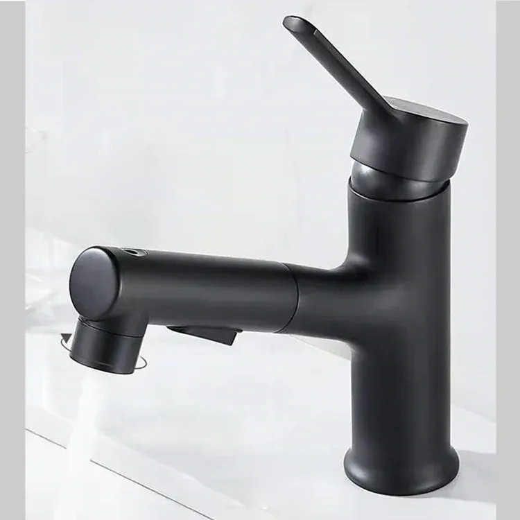 Robinet d'évier contemporain de couleur Pure, robinet d'évier à faible Arc pour salle de bains Clearhalo