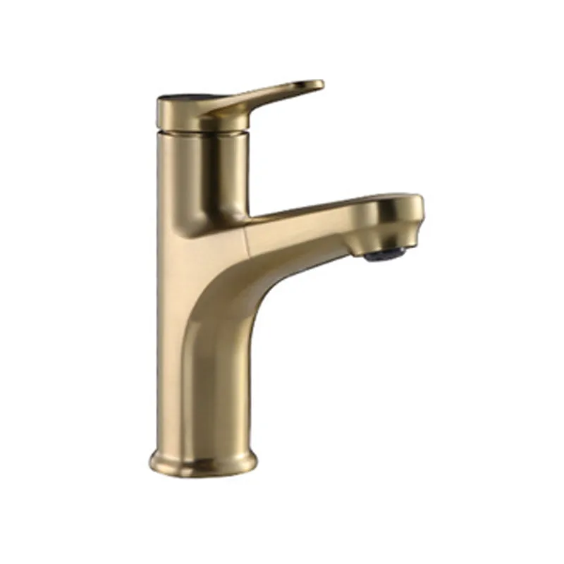 Robinet de navire contemporain en cuivre, robinet de navire rétractable à poignée unique de couleur pure Clearhalo