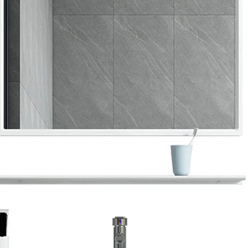 Vanité de salle de bain murale Vanité moderne à évier unique permettant d'économiser de l'espace Clearhalo