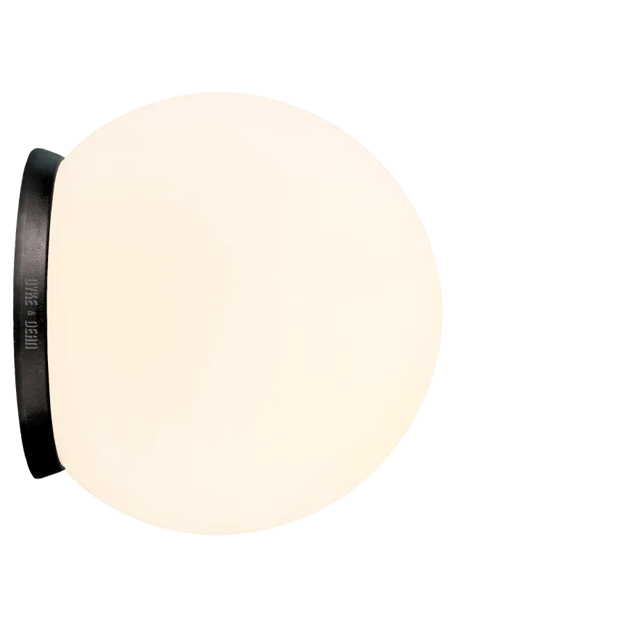 LAMPE SPHERE BASE NOIRE 200mm DYKE & DEAN