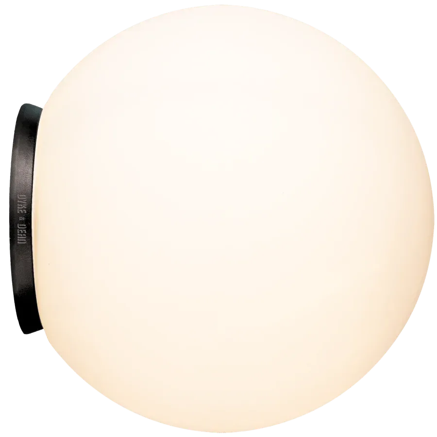 LAMPE SPHERE BASE NOIRE 400mm DYKE & DEAN