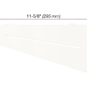 Schluter SHELF-E Étagère de coin quadrilaterale modèle Pure - aluminium blanc mat