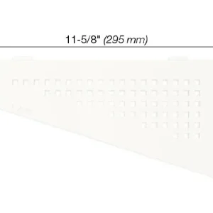 Schluter SHELF-E Étagère de coin quadrilaterale modèle Square - aluminium blanc mat