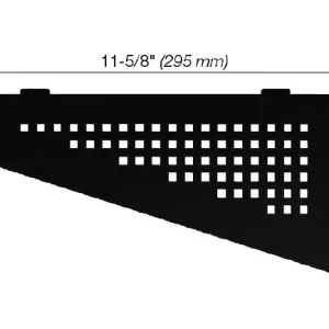 Schluter SHELF-E Étagère de coin quadrilaterale modèle Square - aluminium noir mat