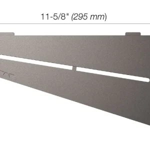 Schluter SHELF-E Étagère de coin quadrilatérale modèle Pure aluminium étain