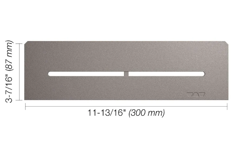Schluter SHELF-N Étagère rectangulaire pour niche modèle Pure aluminium étain
