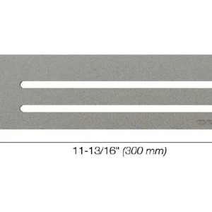 Schluter SHELF-N Étagère rectangulaire pour niche modèle Wave - aluminium gris pierre