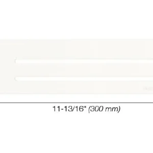 Schluter SHELF-N Étagère rectangulaire pour niche modèle Wave - aluminium blanc mat