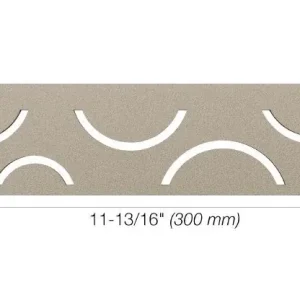 Schluter SHELF-N Étagère rectangulaire pour niche modèle Curve - aluminium gris pierre